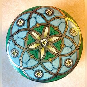 Meister metal trinket box from Brazil. Prime condition.